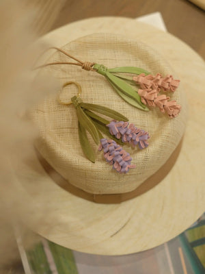ChengTian HANDMADE LEATHER LAVENDER CHARM | TROVE & TONE