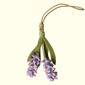 ChengTian HANDMADE LEATHER LAVENDER CHARM | TROVE & TONE