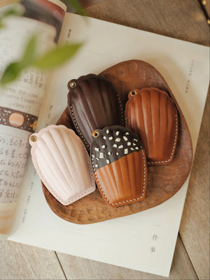 ChengTian HANDMADE LEATHER MADELEINE CHARM & FOB CASE | TROVE & TONE
