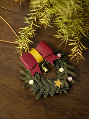 ChengTian HANDMADE LEATHER MISTLETOE CHARM | TROVE & TONE