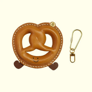ChengTian HANDMADE LEATHER PRETZEL CHARM | TROVE & TONE