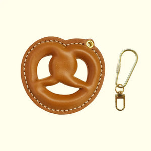 ChengTian HANDMADE LEATHER PRETZEL CHARM | TROVE & TONE