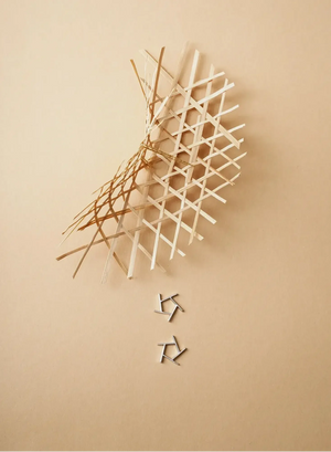 WANYEE CRAFT ICE CRACKLE LINEAR STAR STUDS | TROVE & TONE