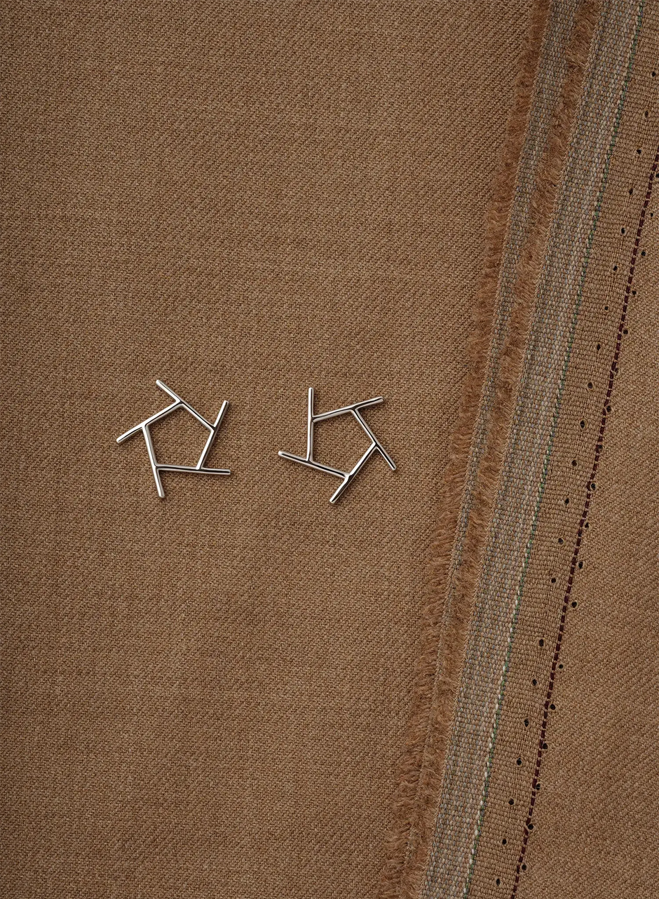 WANYEE CRAFT ICE CRACKLE LINEAR STAR STUDS | TROVE & TONE