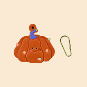 HALLOWEEN PUMPKIN HANDMADE LEATHER KEYCHAIN & BAG CHARM