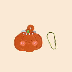 MISS PUMPKIN HANDMADE LEATHER BAG CHARM & KEYCHAIN