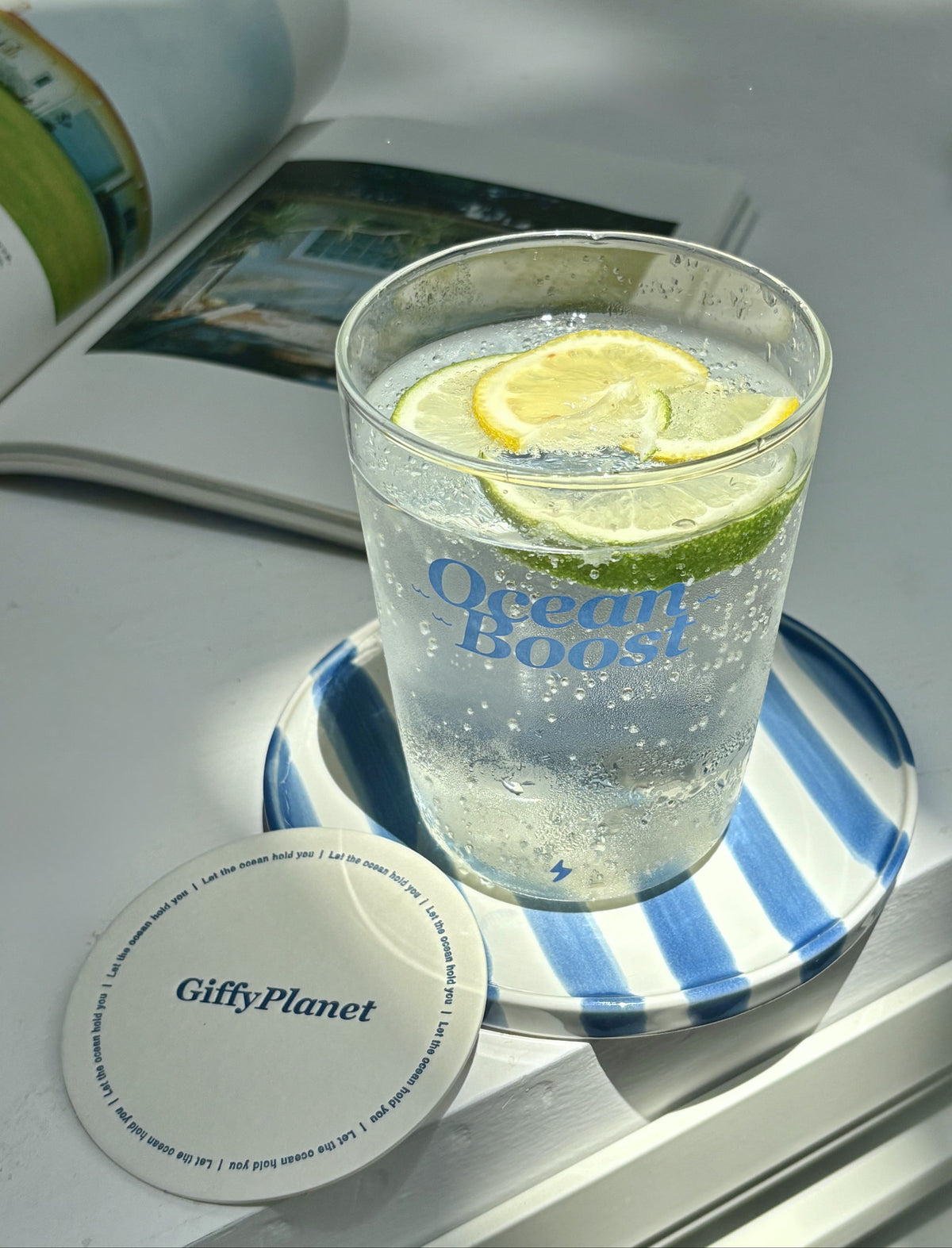 GiffyPlanet OCEAN BOOST GLASS CUP | TROVE & TONE