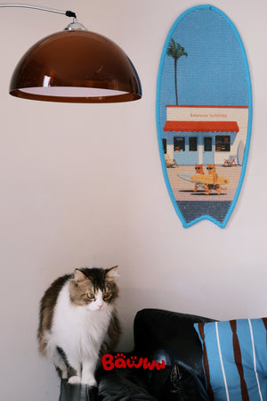 SURFBOARD CAT SCRATCHING MAT