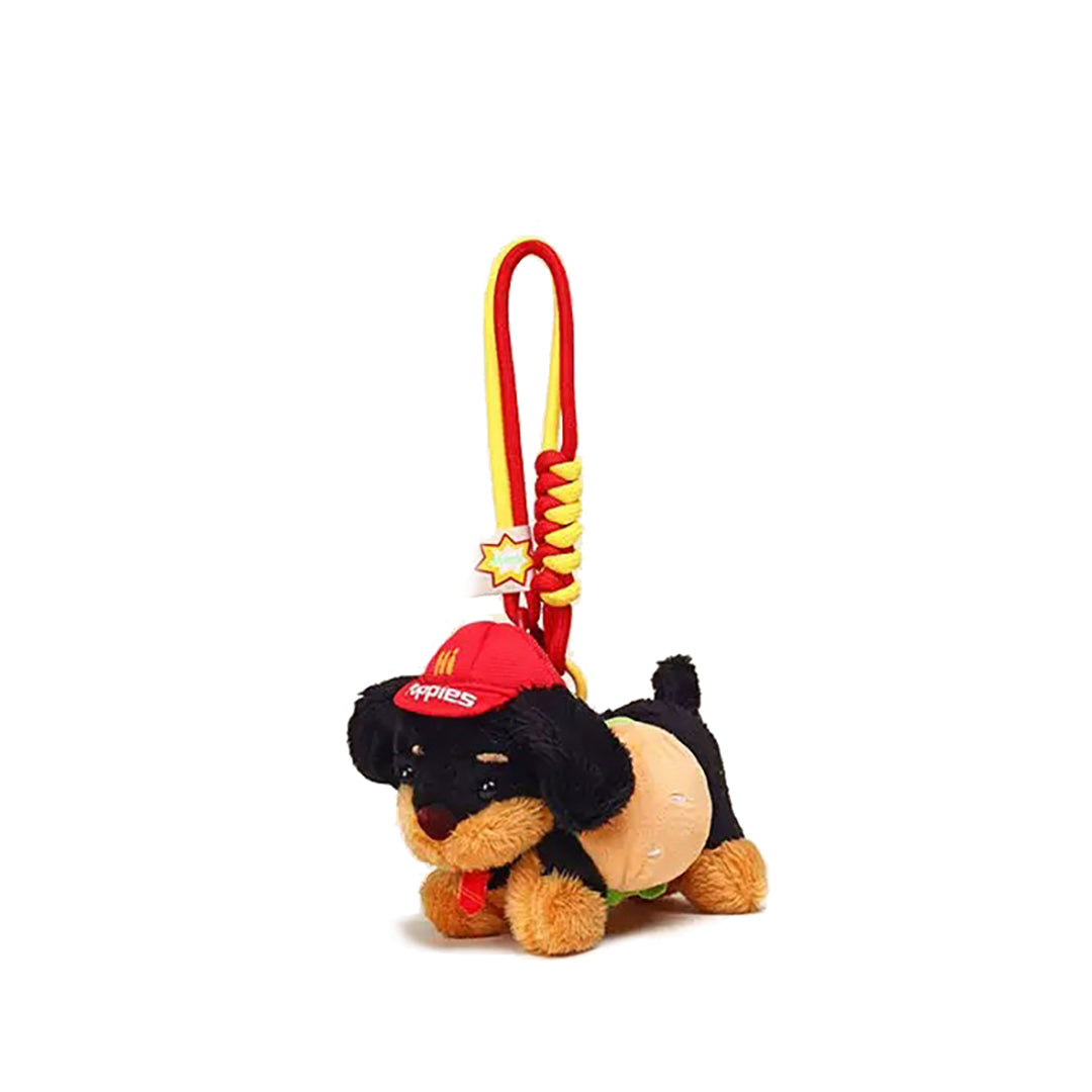 Sausage Dog Burger Plush Bag Charm