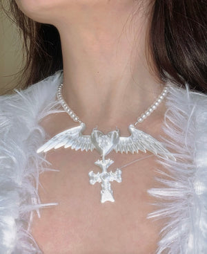 BLESSING HEART PEARL NECKLACE