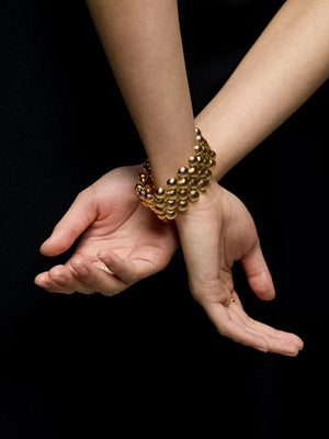 Limb INTERLACED TEXTURED WIDE BRACELET | TROVE & TONE