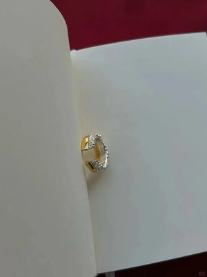 Limb IRREGULAR MOLTEN TWO-TONE OPEN RING | TROVE & TONE