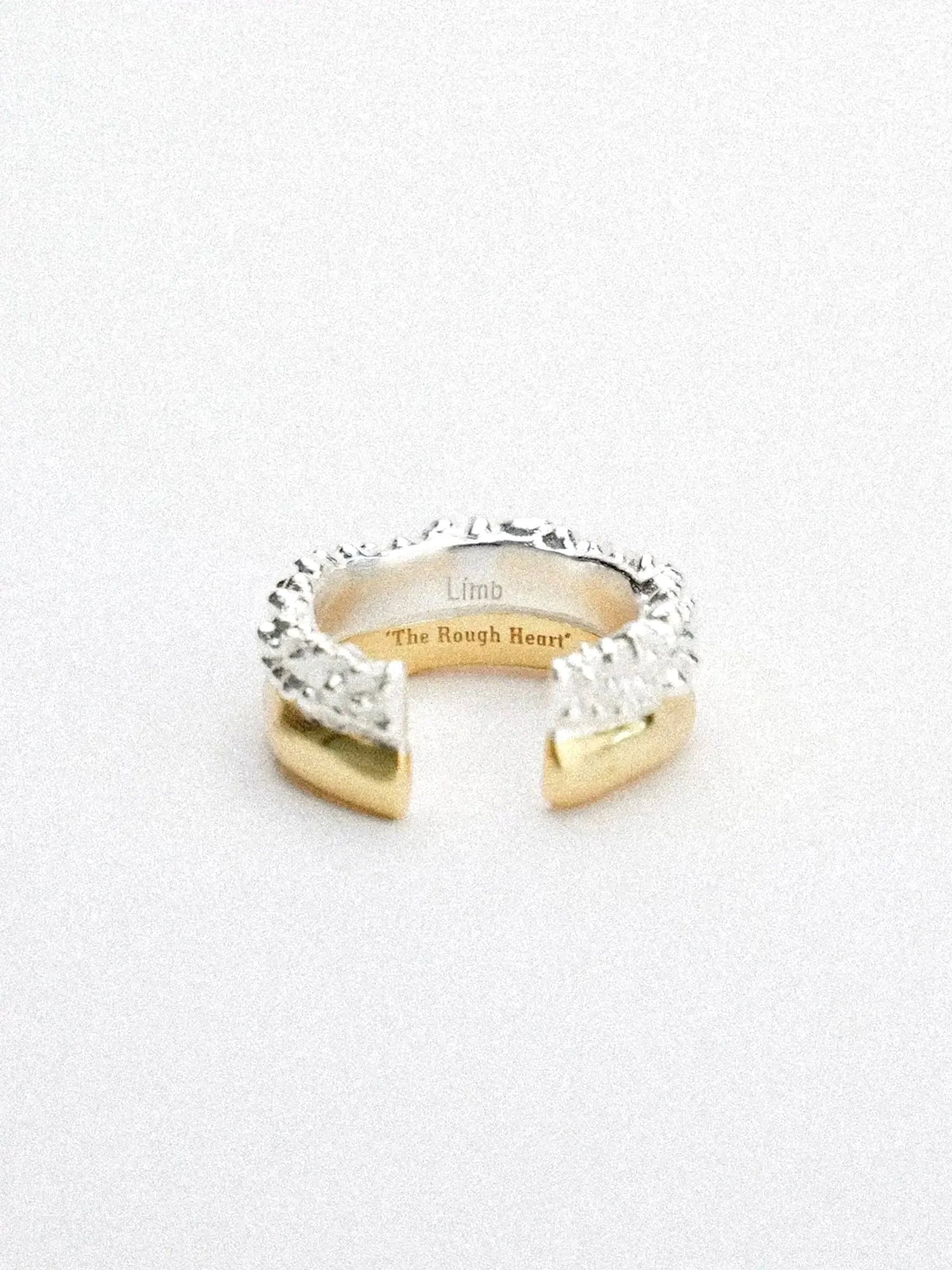 Limb IRREGULAR MOLTEN TWO-TONE OPEN RING | TROVE & TONE