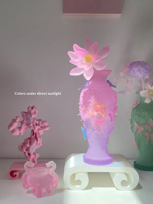PINK PURPLE GRADIENT PAPILLON VIF VASE