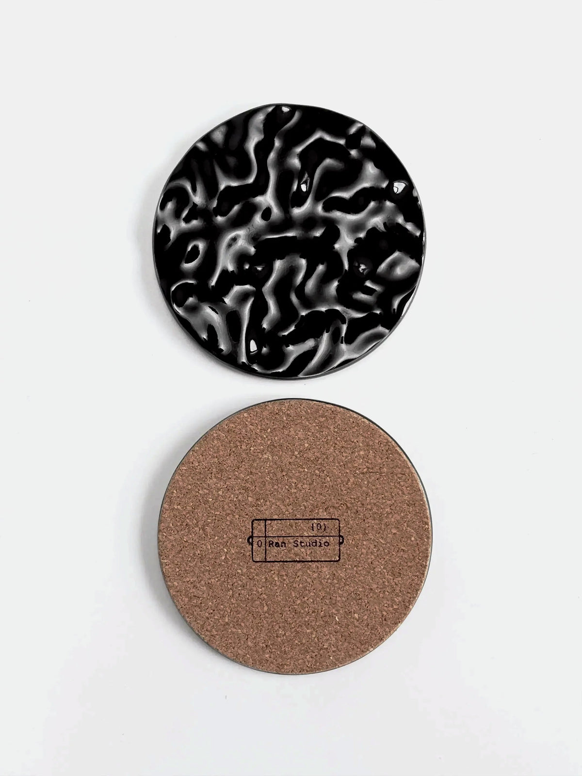 StudioRan LAKE 01 ROUND CERAMIC COASTERS | TROVE & TONE