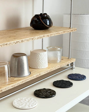 StudioRan LAKE 01 ROUND CERAMIC COASTERS | TROVE & TONE