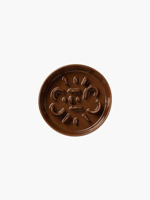 CERAMIC SLOW FEEDER DOG BOWL · BONE