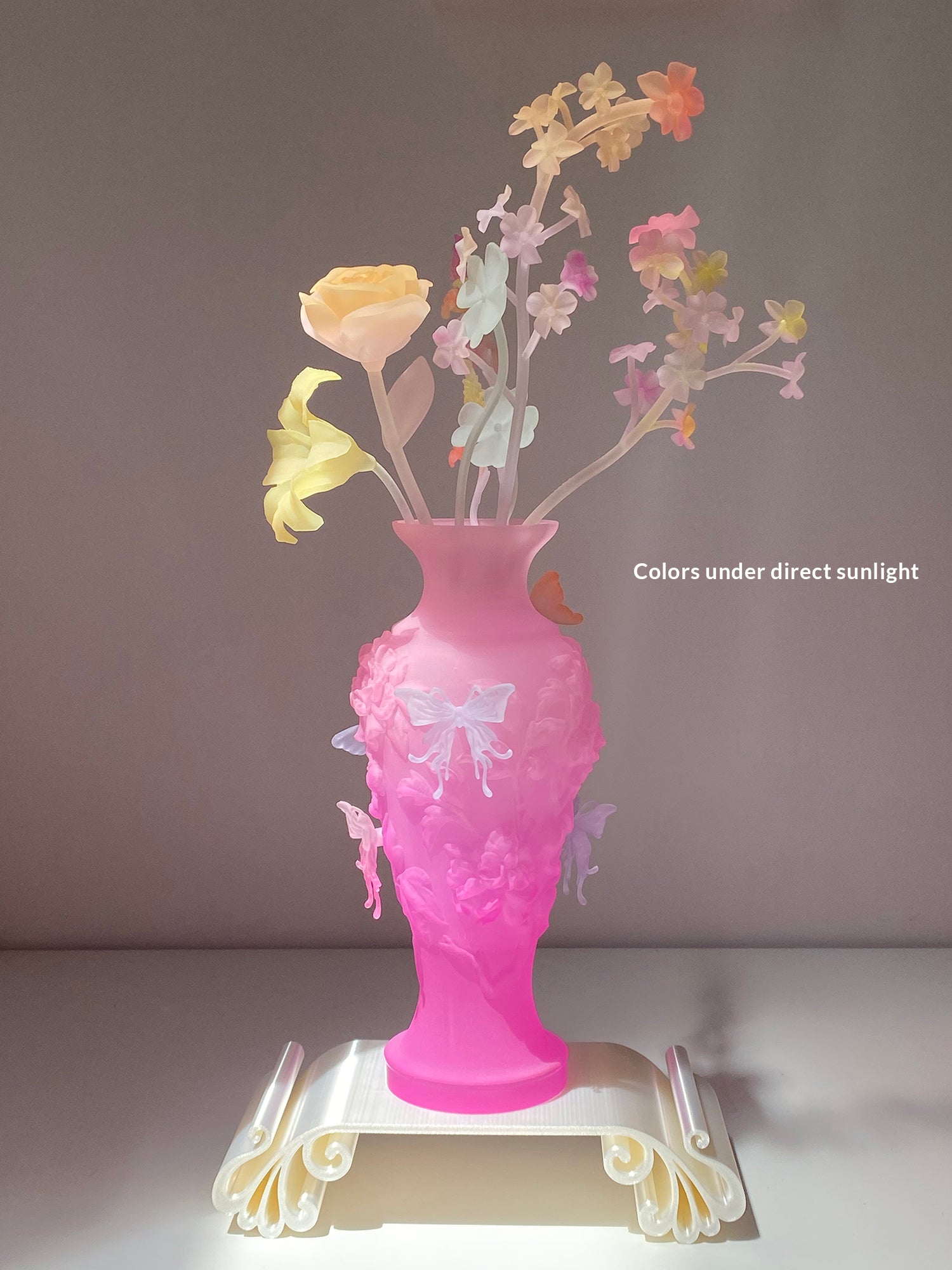 PINK GRADIENT PAPILLON VIF VASE