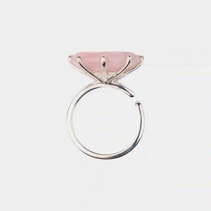 AESTH & UTIL MOON PHASE SEMICIRCLE GEMSTONE RING | TROVE & TONE