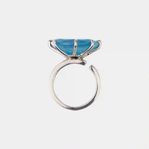 AESTH & UTIL MOON PHASE SEMICIRCLE GEMSTONE RING | TROVE & TONE