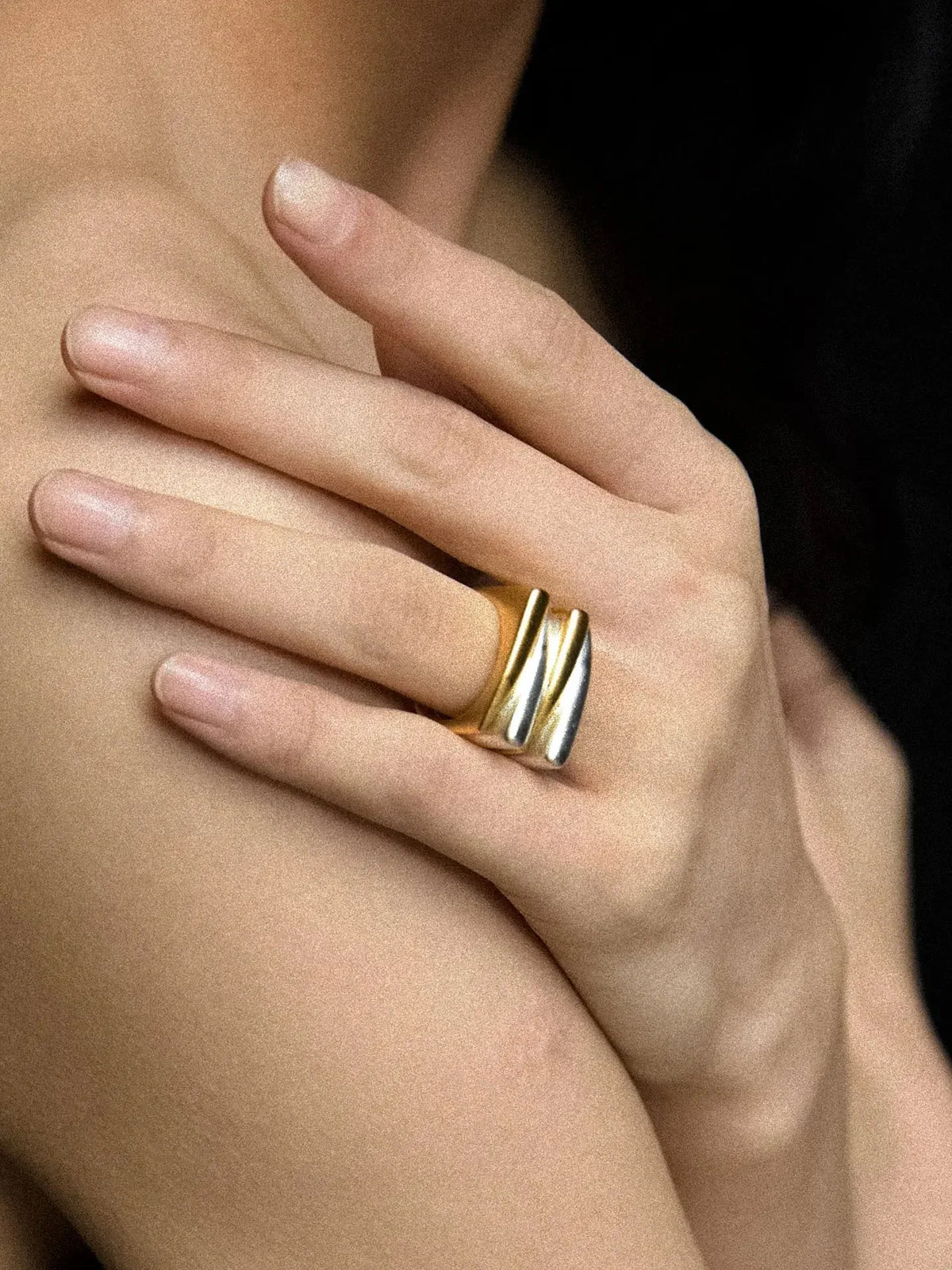 Limb MULTI-LAYER SCULPTURAL WIDE BAND | TROVE & TONE