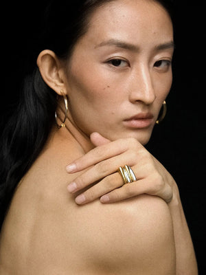 Limb MULTI-LAYER SCULPTURAL WIDE BAND | TROVE & TONE