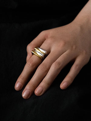 Limb MULTI-LAYER SCULPTURAL WIDE BAND | TROVE & TONE