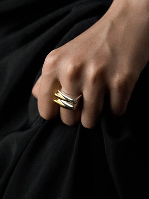 Limb MULTI-LAYER SCULPTURAL WIDE BAND | TROVE & TONE