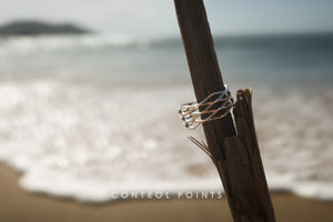 TROVE & TONE CIRCULAR GRID MESH RING | TROVE & TONE