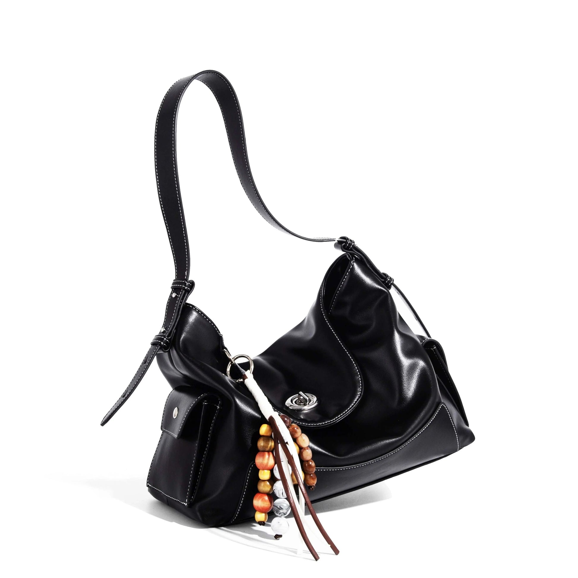 Oil-Wax Leather Hobo Bag Shoulder Bag Trove & Tone