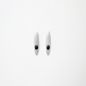 ON IISLAND OVAL GEMSTONE STUD EARRINGS | TROVE & TONE