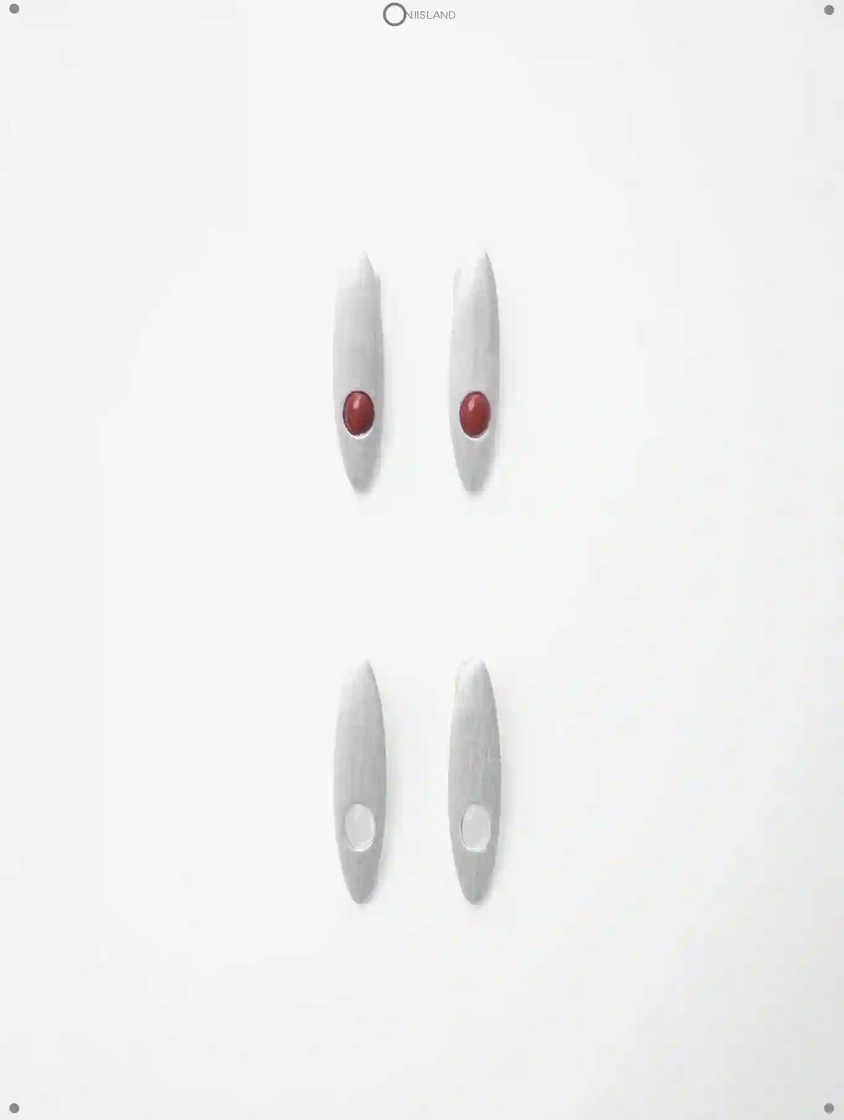 ON IISLAND OVAL GEMSTONE STUD EARRINGS | TROVE & TONE