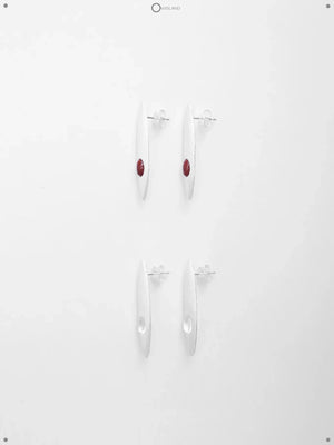 ON IISLAND OVAL GEMSTONE STUD EARRINGS | TROVE & TONE