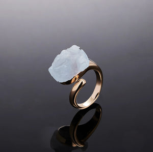 700QiBai SPIRA RAW CRYSTAL RING | TROVE & TONE