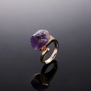 700QiBai SPIRA RAW CRYSTAL RING | TROVE & TONE