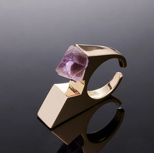 700QiBai VERTEX ARCHITECTURAL CRYSTAL RING | TROVE & TONE