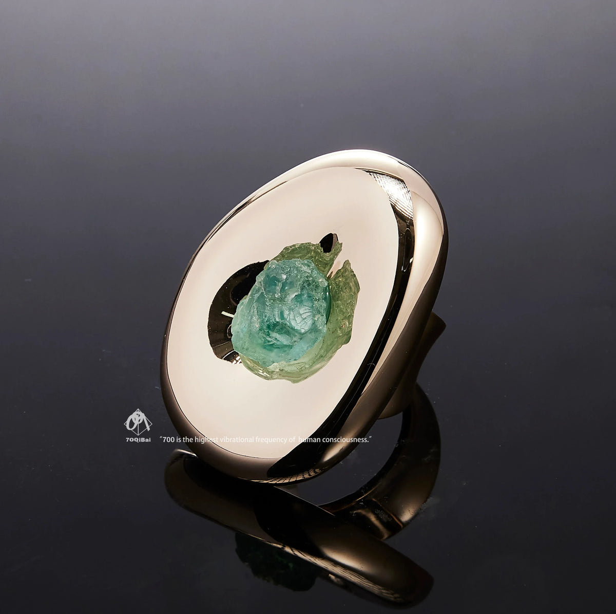 700QiBai OVUM LUMINOUS CRYSTAL RING | TROVE & TONE