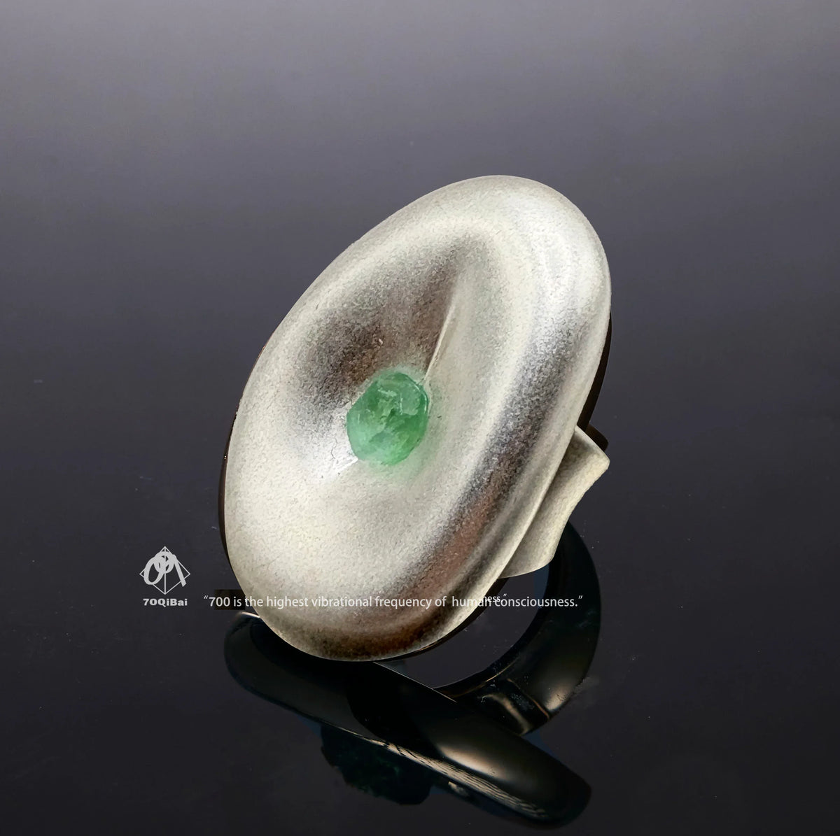700QiBai OVUM LUMINOUS CRYSTAL RING | TROVE & TONE