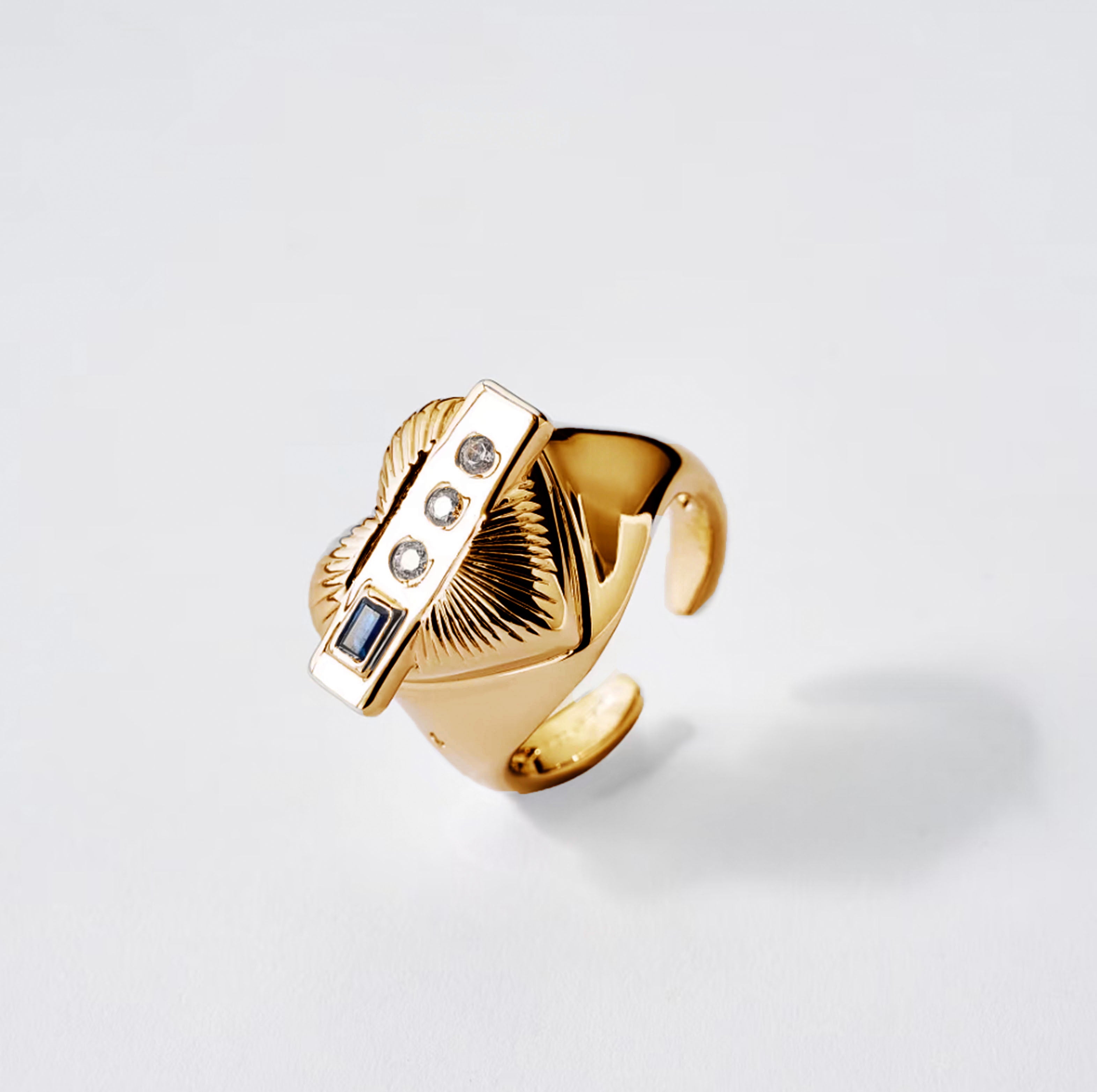 700QiBai VIRGO ZODIAC RING | TROVE & TONE