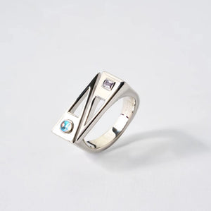 700QiBai GEMINI ZODIAC BIRTHSTONE RING | TROVE & TONE