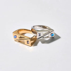 700QiBai GEMINI ZODIAC BIRTHSTONE RING | TROVE & TONE