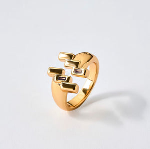 700QiBai AQUARIUS ZODIAC BIRTHSTONE RING | TROVE & TONE