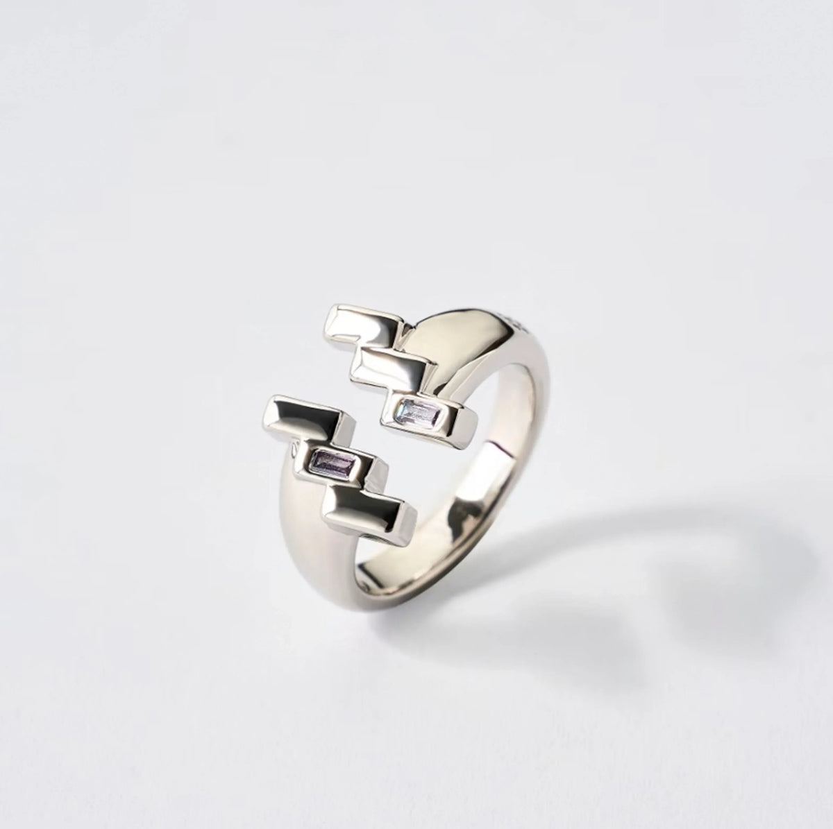 700QiBai AQUARIUS ZODIAC BIRTHSTONE RING | TROVE & TONE