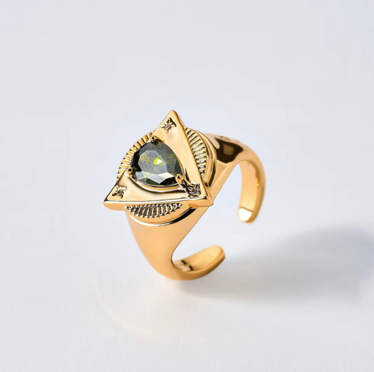 700QiBai LEO ZODIAC BIRTHSTONE RING | TROVE & TONE