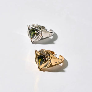 700QiBai LEO ZODIAC BIRTHSTONE RING | TROVE & TONE