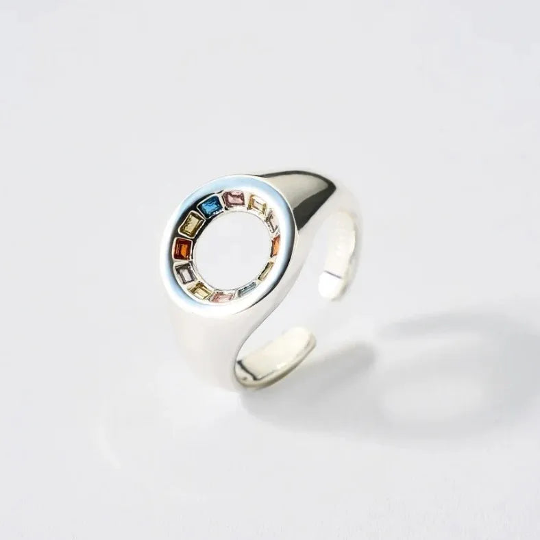 700QiBai VITRE SCULPTURAL SILVER RING | TROVE & TONE