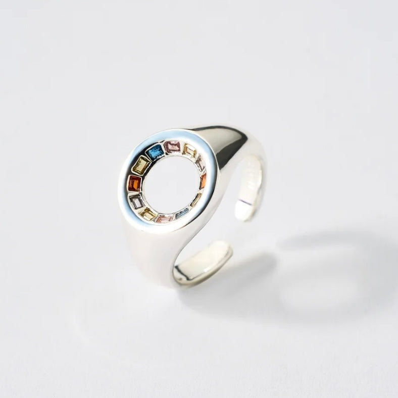 700QiBai VITRE SCULPTURAL SILVER RING | TROVE & TONE