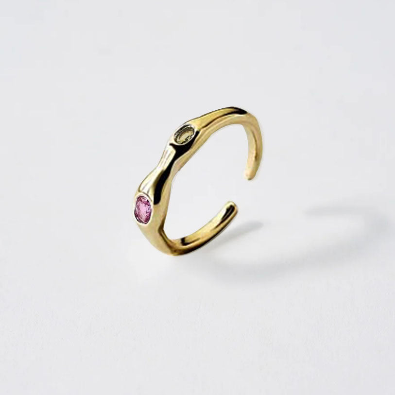 700QiBai GLOW RADIANT STONE RING | TROVE & TONE