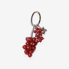 AESTH & UTIL RED AGATE GRAPE MULTIWAY BAG CHARM | TROVE & TONE