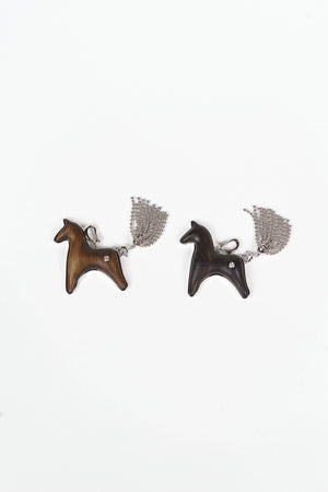 AESTH & UTIL SANDALWOOD DIVINE HORSE LONG NECKLACE | TROVE & TONE